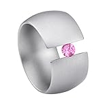 Modeschmuck mit Designanspruch made in Germany: Hochwertig und robuster Edelstahlring matt, gefertigt in der eigenen Manufaktur in Deutschland, aus unempfindlichem und hautfreundlichem Material.