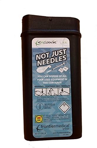 Sharpsguard 0.2 Litre Black Sharps Bin - Pack of 2