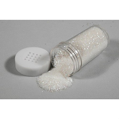 Piccolino Streu Glitzer Weiß 20g (35ml) in Streudose – Glitter / Flimmer zum Basteln und Dekorieren - 2