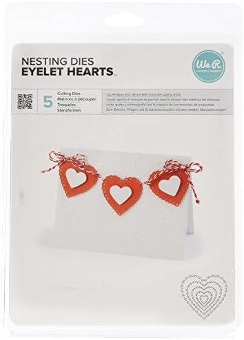 Nesting Dies We R Memory Keepers Eyelet Hearts Cookie Cutter Die Set