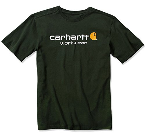 Carhartt Workwear T-Shirt Core Logo Short Sleeve Arbeitsshirt 309, Große L, grün, 101214 Carhartt Workwear T-Shirt Core Logo Short Sleeve Arbeitsshirt 309, Große L, grün, 101214