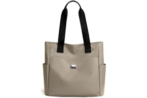 YXQSED Sacs Fourre Tout en Nylon pour Femmes Sacs fourre Tout décontractés en Nylon avec Fermeture éclair bandoulière Sacs fourre Tout en Nylon pour le shopping Travail Voyage Noir