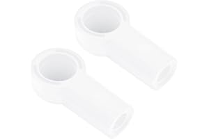 SG Store 2Pcs Car Top Push Rod Joint End Cap Replacement 98656127902 Compatible with Porsche Boxster 986 987 Top Support Bracket Push Rod Ball Joint Adapters White