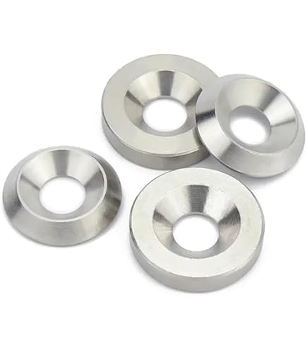 SYDARSYN M3 Rondelle Di Finitura A Tazza In Acciaio Inossidabile Rondella A Tazza Per Viti Svasate (50 Pezzi - Foto 2