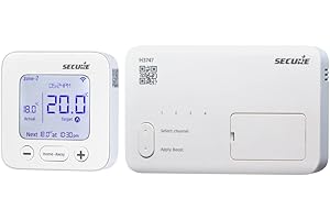 LAVATAP Secure Meters Horstmann H3747 4 Channel Programmable Room Thermostat Direct Replacement for H37XL and H47XL Bluetooth Programming with Smart WIFI Add-On Option App Controlled