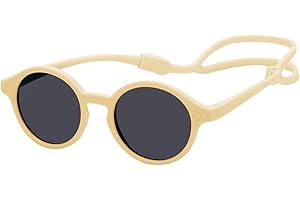 YAMEE Lentes de sol polarizados para bebé con correa, ajustables, protección UV400, para recién nacidos de 0 a 12 meses, niños y niñas