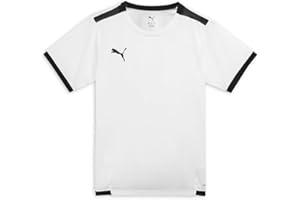 Puma Uniseks - Dzieci Teamliga Jersey Jr Koszulka, White/Black, 164 cm