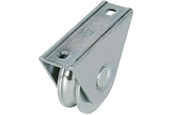 Metalideal | Galet Support Extérieur Gorge Ronde - Diamètre 60 mm - Pour rail 16 mm
