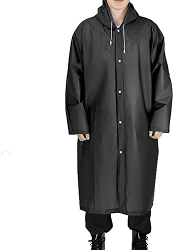 Adult Rain Coats Poncho with Hoods and Sleeves, Portable,Waterproof,EVA Material,Resuable for Hunting,Cycling,Biking,Hiking,Festivals,Traveling,Outdoors Activities,Theme Parks-Unisex Men Women