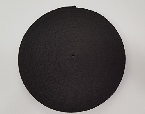 25 mm schwarz Gurtband Rollen Polypropylen 440 kg und Zurrgurt, schwarz, 4 m - 2