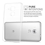 kwmobile Hülle für Huawei Nova Plus - TPU Silikon Backcover Case Handy Schutzhülle - Cover klar Transparent - 