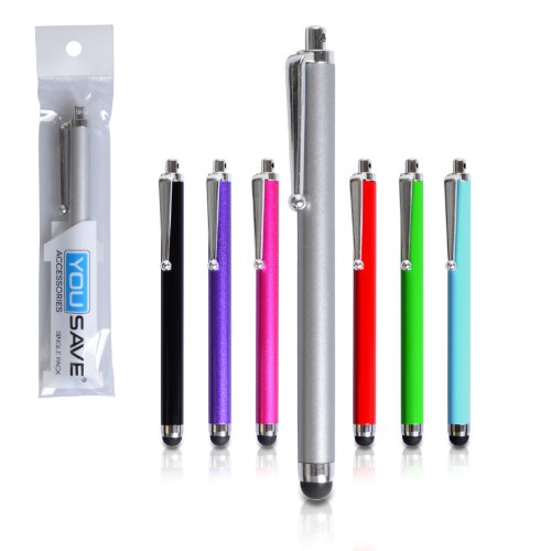 Yousave Accessories Samsung Galaxy J7 Silver Touch Screen Stylus Pen - 7