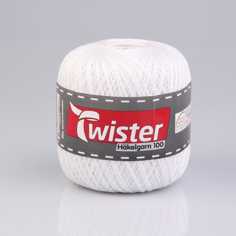 Häkelgarn TWISTER – weiß – 100g - 2