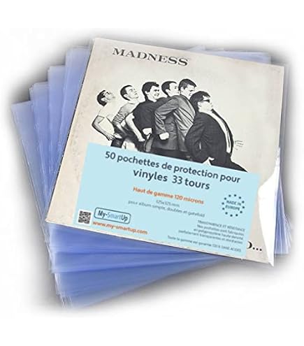 50 Sous pochettes papier 33T TOURS VINYLES (livraison à plat) coins 50 Sous pochettes papier 33T TOURS VINYLES (livraison à plat) coins