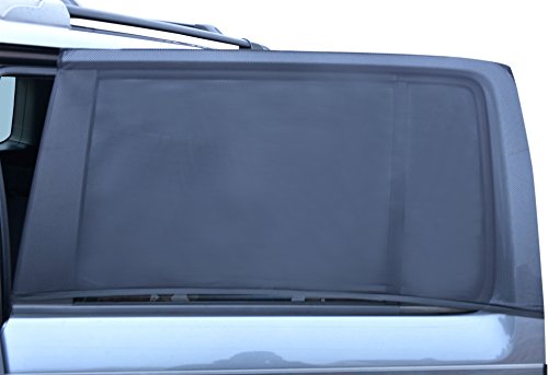 Luxus Auto Sonnenschutz Fenster Socken – Pack mit 2 großen universellen Socken für hintere Seitentüren in SUV-Größe. Dieser Sonnenschutz ist sowohl für quadratische als auch rechteckige Fenster geeignet. Ideale Sonnenblende für Babys.