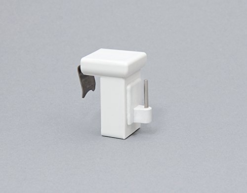 GARDUNA Dekohaken Fensterhaken Fensterclip verstellbar variabel / 10 Stück / weiss / für alle Fensterflügel von 10-27mm - 2