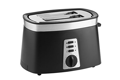 MEDION MD 17023 Toaster (920 Watt, Brötchenaufsatz, variable Temperatureinstellung), schwarz - 3