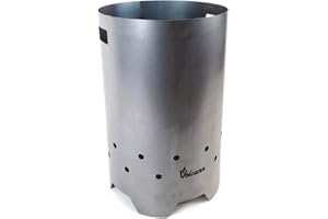 Volcann Garden Waste Incinerator Solid Construction, Metal Outdoor Landscape Wood Burning, Leaf, Paper Burner - Fire Bin, Rubbish Pit (600x400 mm)