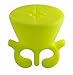Frola - Fine Boxed Wearable Nail Polish Holder Nail Polish Rack Silicone Ring Girls Toys (Bright Yellow)