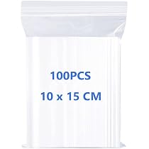 25 Sacchetti Portagioielli In Plastica EVA Trasparenti Con Chiusura Lampo - Impermeabili, Antiossidazione, 11,7x10,9 Cm