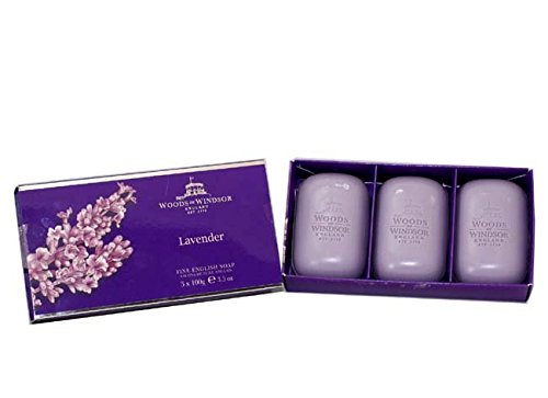 Woods of Windsor Lavender Fine English Soap 100g - Pack of 3