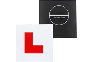 LONOVE BEAUTY PRODUCTS LONOVE Fully Magnetic Car L-Plates Red L Plate 2 Pack for Car Magnetic Extra Thick Strong Learner Plates, No Melting No Blow off Easy to Move without Scratching Paint off