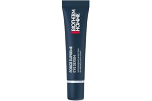 Biotherm Homme, Force Supreme Eye Serum, Sérum Contorno de Ojos Antiedad para Hombre, Reafirma y Revitaliza, Para Pieles Sensibles y de Todo Tipo, 15 ml