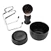Produktbild Yinroom Rasierpinsel, Männer Bart Rasierwerkzeug Kit Rasierpinsel + Pinselständer + Rasierseife + Schüssel Salon Home Travel Use