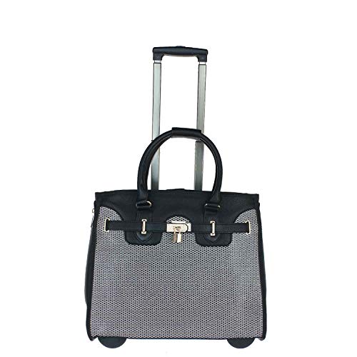 Preisvergleich Produktbild Antonio Damen Businesstrolley Black+White