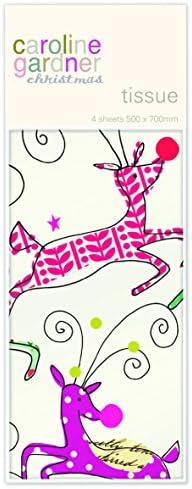 Caroline Gardiner New Reindeer Christmas Tissue Wrapping Paper 4 sheets
