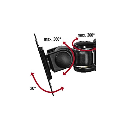 Hama Monitorhalterung 360° (ergonomisch, stufenlos, höhenverstellbar, 3 Gelenke, neigbar, schwenkbar 360 Grad, Monitor bis zu 10kg, VESA 75×75, 100×100) Tischhalterung schwarz - 7
