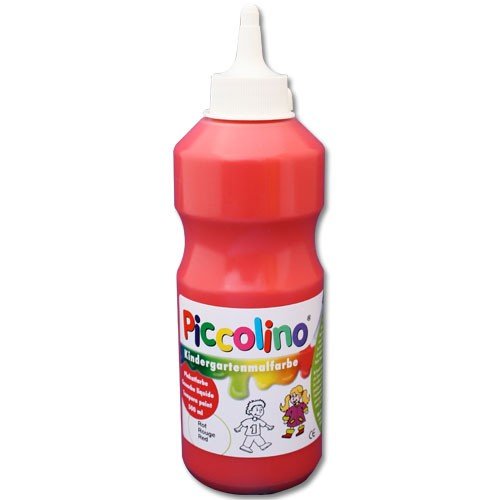 PICCOLINO Kindergarten Malfarben – Schulmalfarben Set mit 11 Farben in 500ml Flaschen - 3