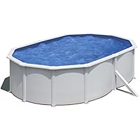 Gre KITPROV5183 Framed pool Ovalado 19000L Azul, Color blanco - Piscina (Framed pool, Ovalado, 19000 L, Azul, Color blanco, Acero, 2 personas(s))