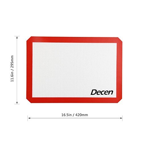 Decen Silikon Backmatte 2 Stück (Größe: 16.5″ x 11.6″) - 4