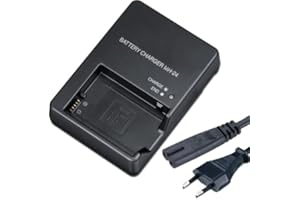 NC Chargeur de Batterie, Chargeur de Batterie d'appareil Photo MH24 pour Nikon En-el14 P7100 P7000 D3100 D5200 D5100 D5500 D3200 D3300 D5300 P7000 P7800 Batterie au Lithium (EU), noir