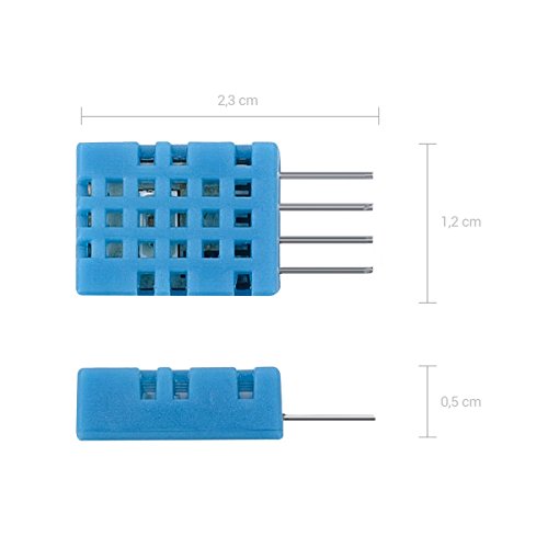kwmobile Digitale Sensoren Feuchtigkeit- & Temperatur-Sensor für Raspberry Pi und Arduino DHT11 - 2