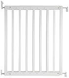 Safetots Grosse à vis Barrière d'escalier en bois, blanc, 63.5 à 105.5 cm