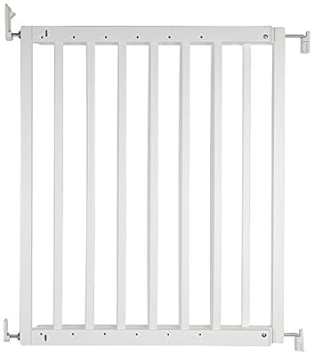 Safetots Grosse à vis Barrière d'escalier en bois, blanc, 63.5 à 105.5 cm