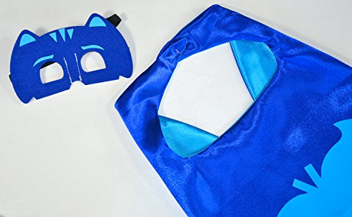 PJ Masks Catboy Pyjamahelden Cape und Maske – Superhelden-Kostüme für Kinder – Kostüm für Kinder von 3 bis 10 Jahre – für Superheld Mottopartys! Spielsachen für Jungen und Mädchen – King Mungo – KMSC023 - 3