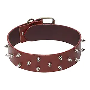 Premium PET Dog Collar Leather Adjustable Strong Big Breed