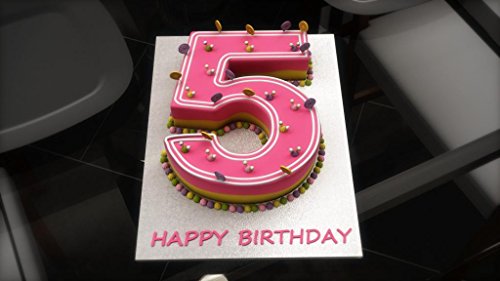 EURO TINS Gro? Zahlen-Backform F?NF (5) f?r Geburtstag, Jubil?um (Gr??e 36 x 25 cm ? 7,5 cm tief) - 4