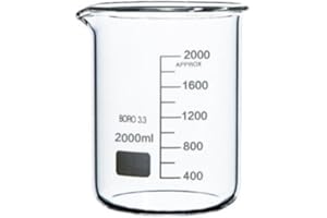 Rocwing Verre gradué Boro 3.3-2 l - Pour laboratoire ou cuisine