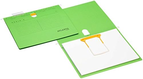 Atlanta Series-E Suspension File with Jalema Clip, Jalema 2655834500, Suspension File for Files, Hanging Bag, Box of 25, Green