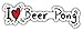 Produktbild I Love Beer Pong Hochwertigen Auto-Autoaufkleber 20 x 5 cm