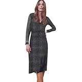 iHENGH Neujahrs Karnevalsaktion Damen Frühling Sommer Rock Bequem Lässig Mode Kleider Frauen Röcke V-Ausschnitt Boho Chiffon Punkte Lady Beach Sommer Sundrss Maxikleid