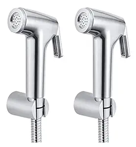 Drizzle Conty Health Faucet With 1 Meter Flexible Tube And Wall Hook - Set of 2