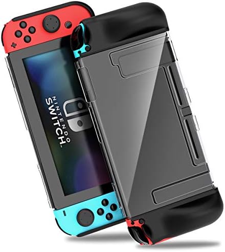 Protective Case for Nintendo Switch, BEBONCOOL TPU Back Cover with Game Card Slots for Joy Con Controller, Anti-scratches and Anti-shock Protective Case for Nintendo Switch Console