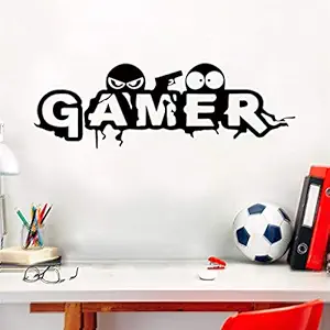 GADGETS WRAP Carved Gamer Wall Stickers Vinyl Mural Wallpaper for Kids Room Decoration Wall Stickers Decals Gaming Poster Decor Door Sticker