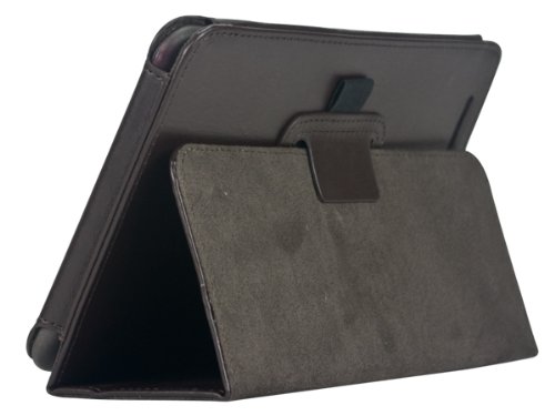 Navitech braunes 7 Zoll bycast Leder flip Trage Case / Cover für das Medion Lifetab E7316 MD 98282 - 4