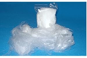 naninoa FEENHAAR, Engelshaar, Engelhaar sehr fein, aus GLASFASER. 20g Beutel. Weiß, Weiss